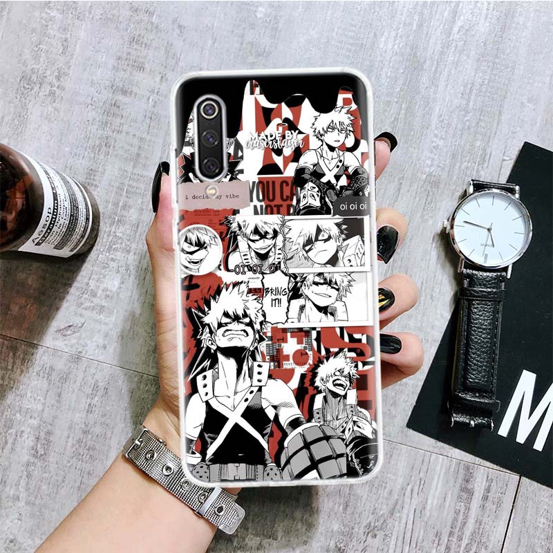 

Чохол для телефону Anime My Hero Academia для Xiaomi Redmi Note 10 9 8 11 Pro 11T 11S 10S 9S 9A 9C 9T 8T 8A 7 7A 5 Art Pattern Cover Coq Redmi Note 10 Pro