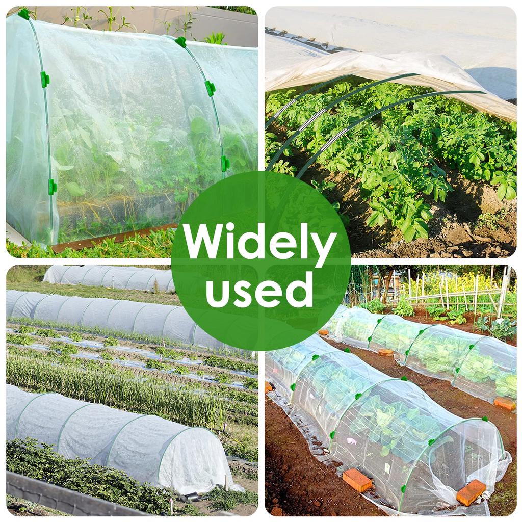 Greenhouse Plant Hoops Set Fibreglass Grow Set Seedling Arch Shed Bracket Vegetable Garden Grow Tunnel Support Hoop Netting Kits