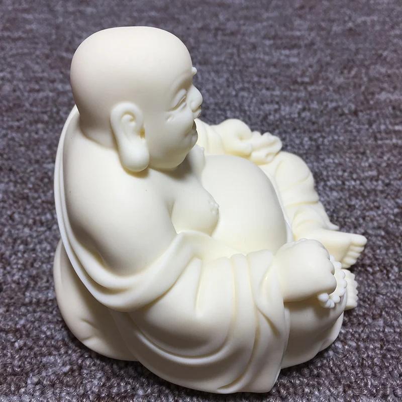 Big Belly Smiling Buddha Maitreya Statue - Home Office Car Feng Shui Decoration Accessories - Character Room Decor
