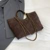 Tote Bag, Laid-back Style, Large-capacity Hand-held Women's Bag, Fashionable Chain Single-shoulder Bag