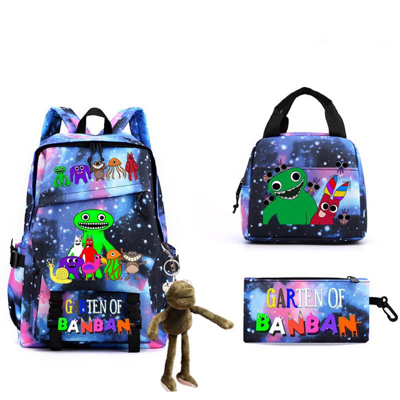Game Student Schoolbag Single Shoulder Pencil Bag Three-piece Set Double Shoulder Back