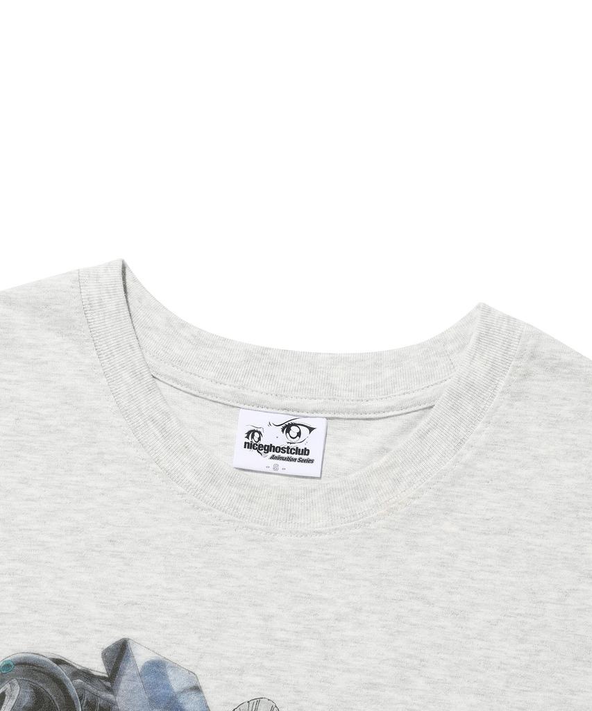 NICEGHOSTCLUB Jojos Stardust Crusaders Polnareff Poster Tee_Light Gray(Ng2Gmut502E)