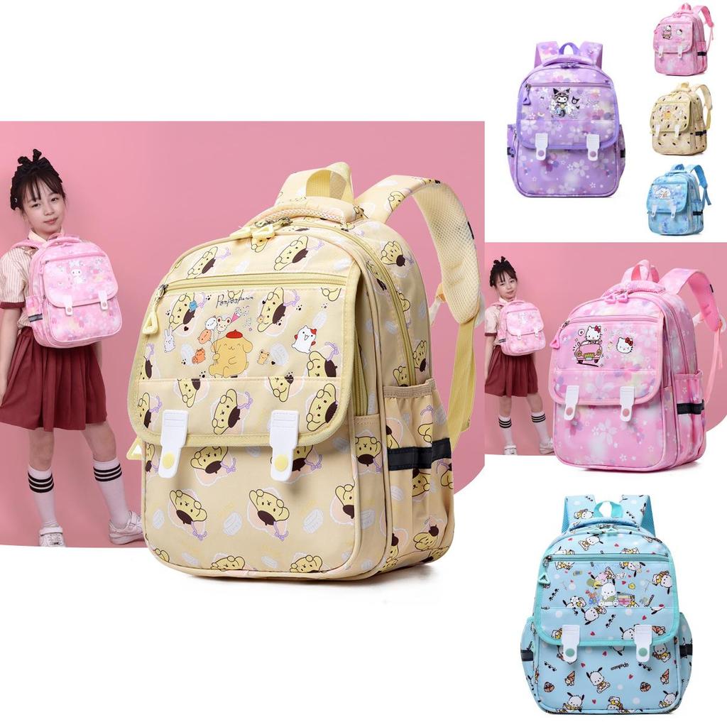 Adorable Cartoon Nylon Backpack For Kids With Lightweight Design And Fun Colors