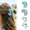 Hair Claw Transparent Jelly Color Bow Tie Star Design Shark Clip Back Head Large Hair Clip Hair Accessory