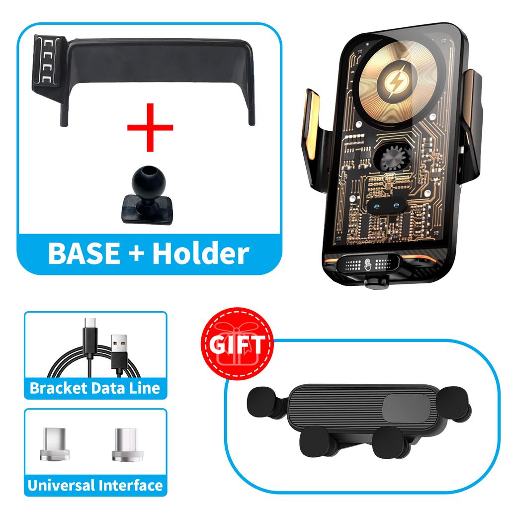 for Mazda MX-5 2016- ND MX5 Miata Roadster Car Phone Holder Screen Fixed Navigation Bracket Base Wireless Charging