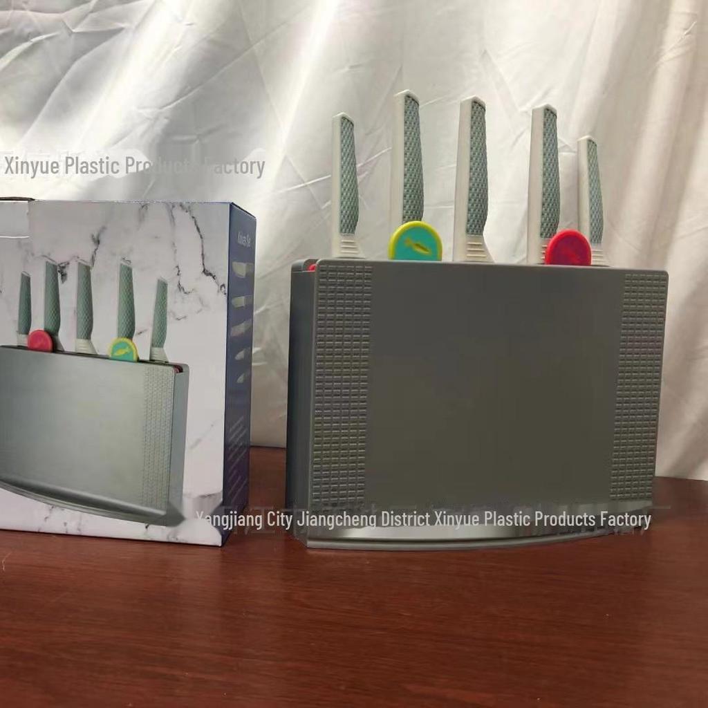 Přeshraniční sada plastového prkénka s úložným prostorem - odolná proti plísním, ideální pro dětskou výživu a ovoce.