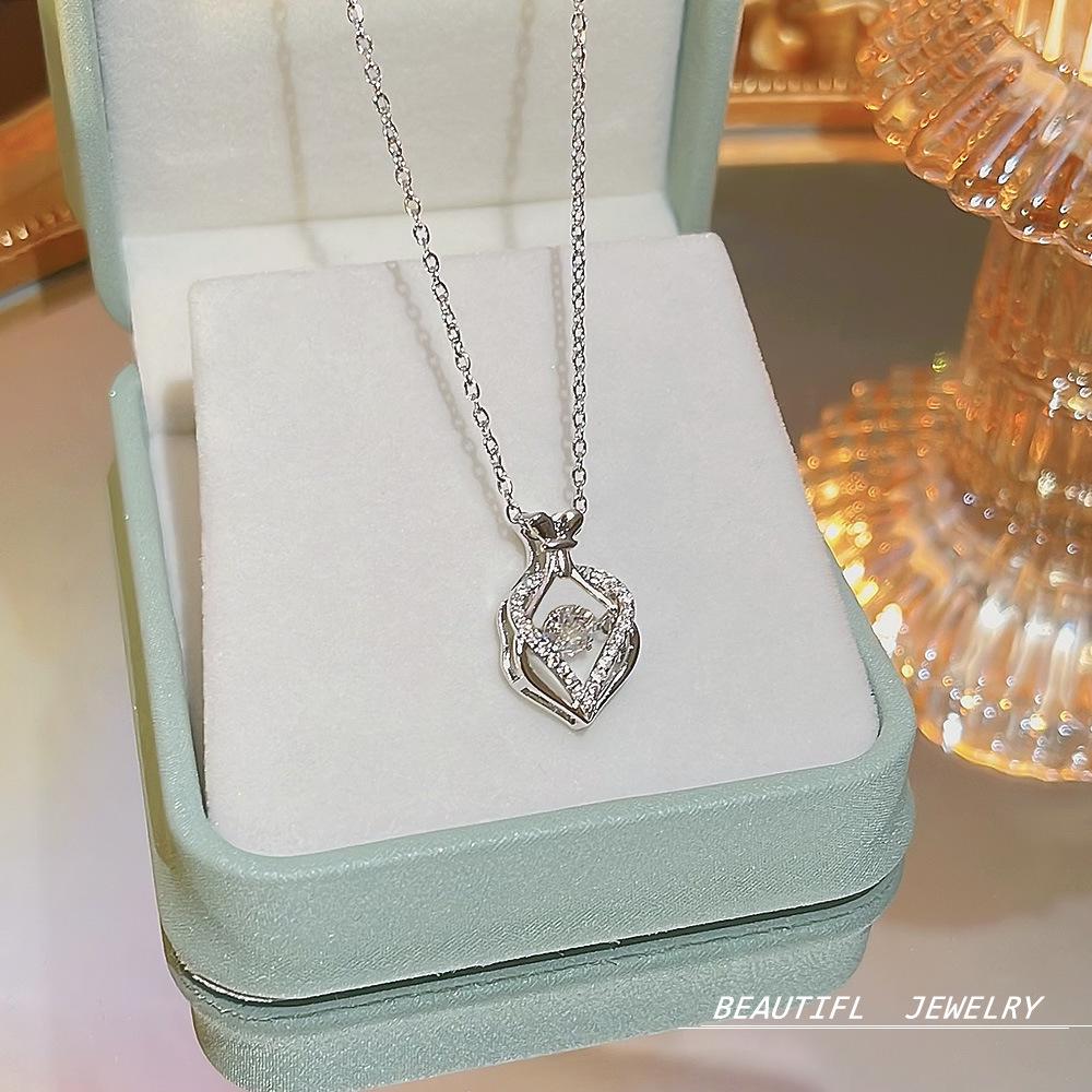 Korea's Best-Selling Clavicle Pendant Necklace - Super Fairy Titanium Steel Jewelry for Women