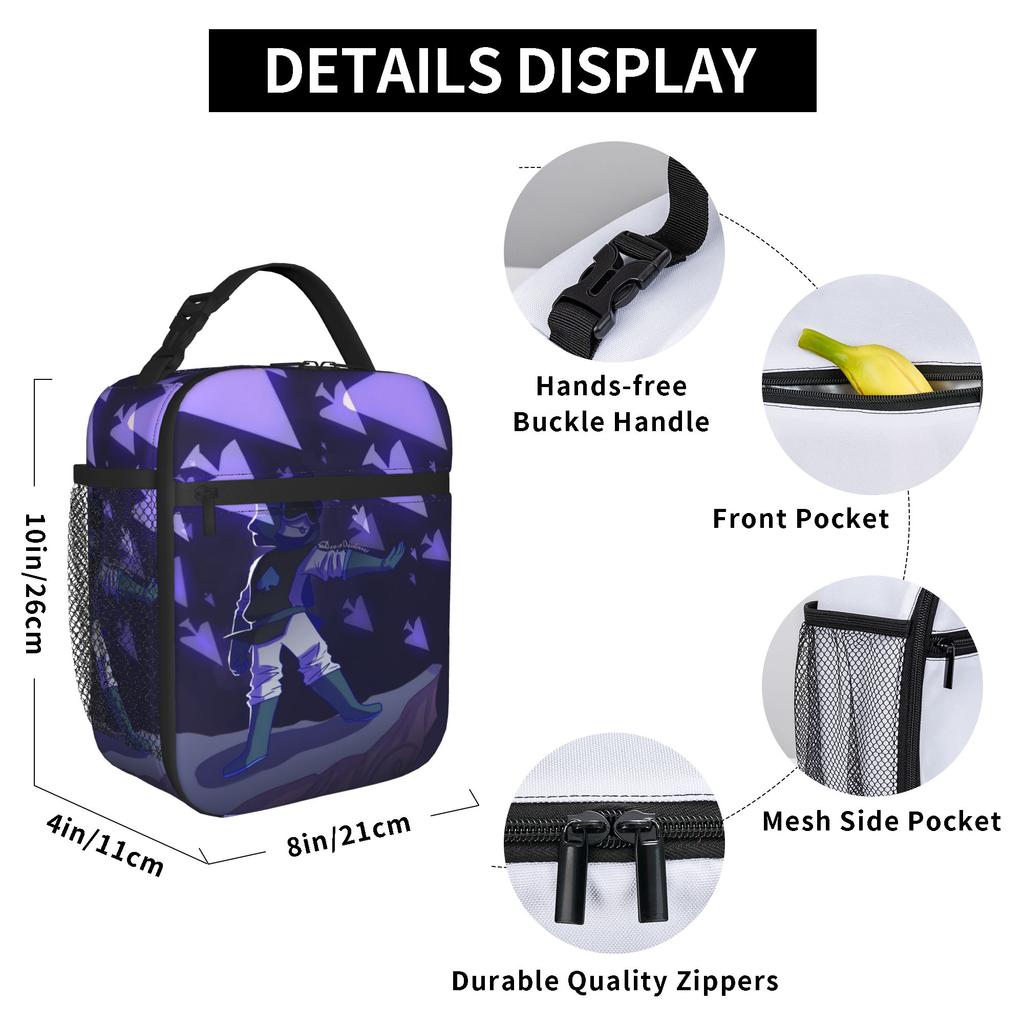 Lancer Face Thermal Insulated Lunch Bag for Picnic Portable Food Bag Men Women Thermal Cooler Lunch Boxes