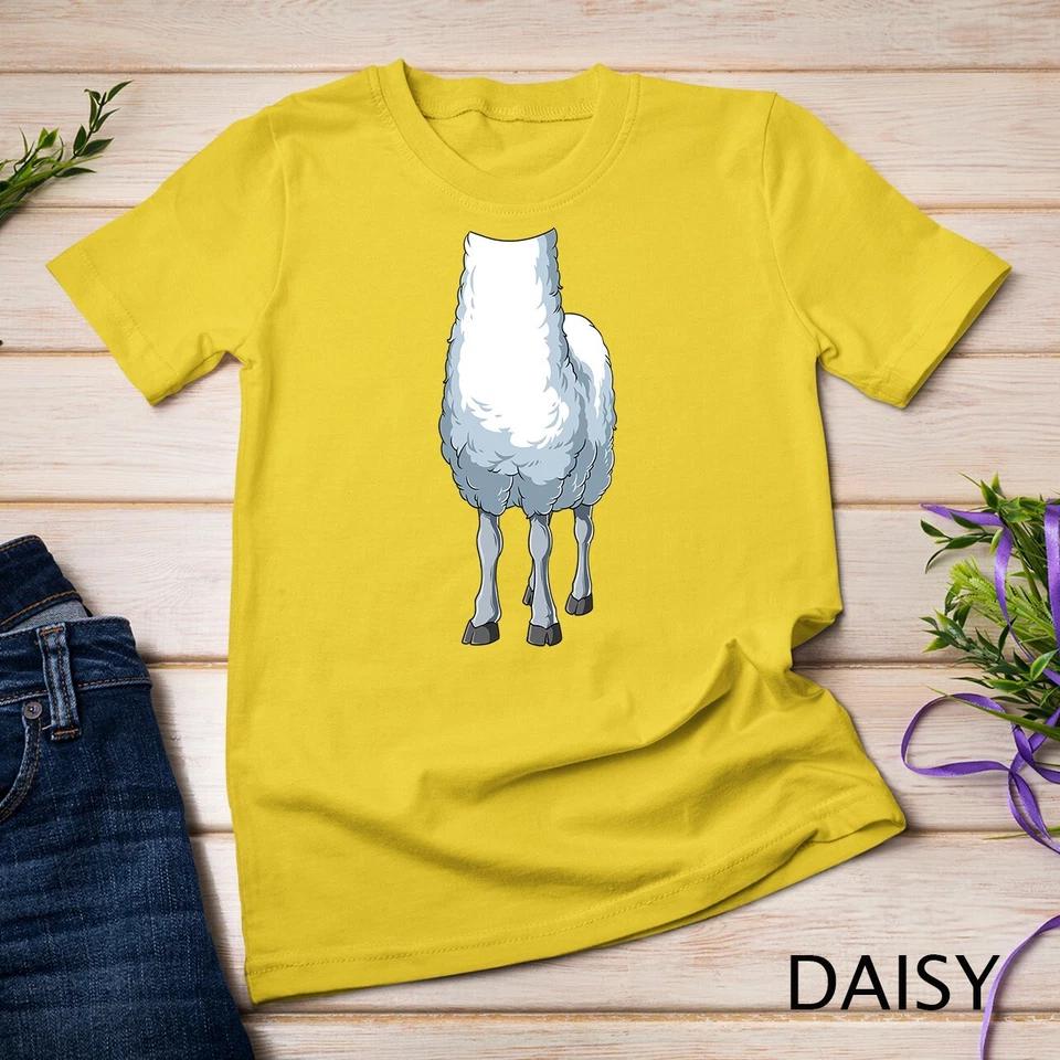 Easy Sheep Costume Sheep Body Headless Sheep Costume Unisex T-shirt 3 S