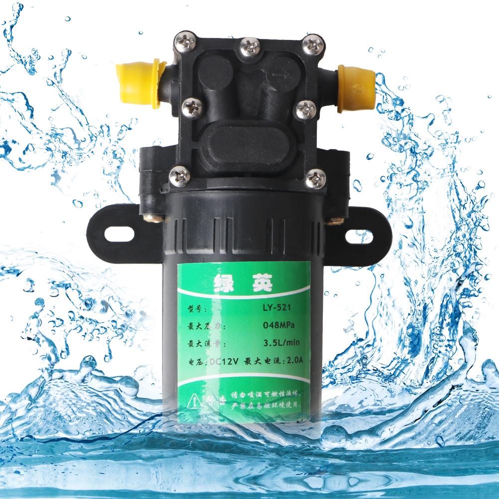Agricultural Electric Water Pump Durable 3.5L/min Water Spray Car Wash Micro High Pressure Diaphragm DC12V Sprayer Accessories