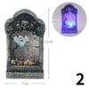 1PC Halloween Festival Tombstone Light LED Colorful Night Lamp Haunted House Bar Decoration Props