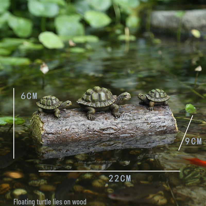 Frog Duck Resin Figurine: Miniature Floating Decoration for Home and Garden