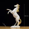 Desktop Standing Horse Figurine Resin Standing Horse Statue Standing Horse Decoration  Home