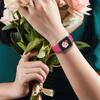Floral Engraved Strap For Apple Watch Band 40mm 44mm 41mm 49mm 45mm 38mm 42mm Silicone Bracelet Iwatch Series 9 7 Se 6 8 Ultra 2