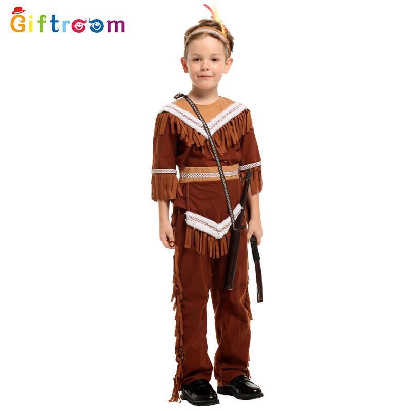 Indian Costume For Kids With Expressive Authentic Design Ideal For Halloween Celebrations
