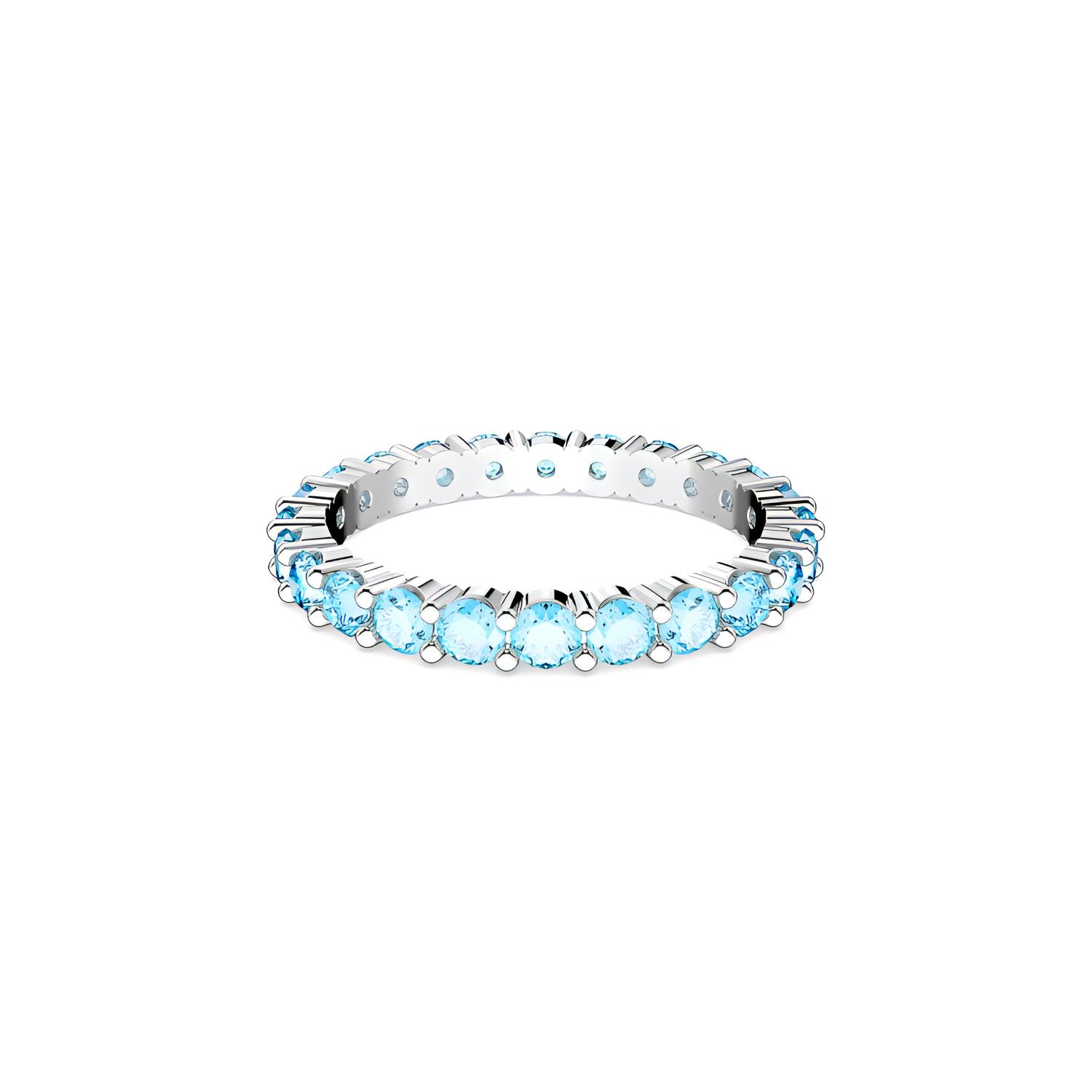 Swarovski Matri Rhodium plated Rings Womens Blue 60