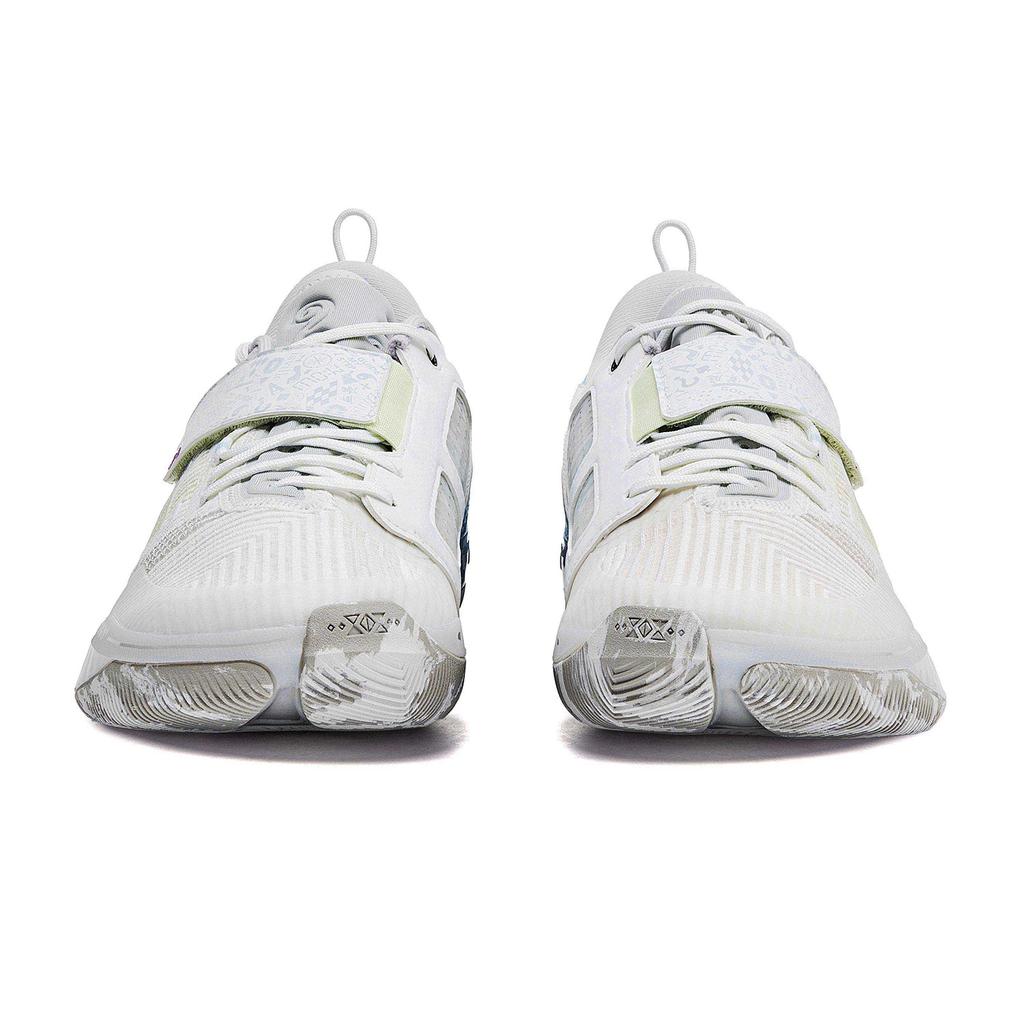 Li Ning Wade 808 4 Ultra Strong Shock Absorption Durable Low Top Carbon Plate Basketball Shoes Men Sneaker White Purple Blue ABAU031-17