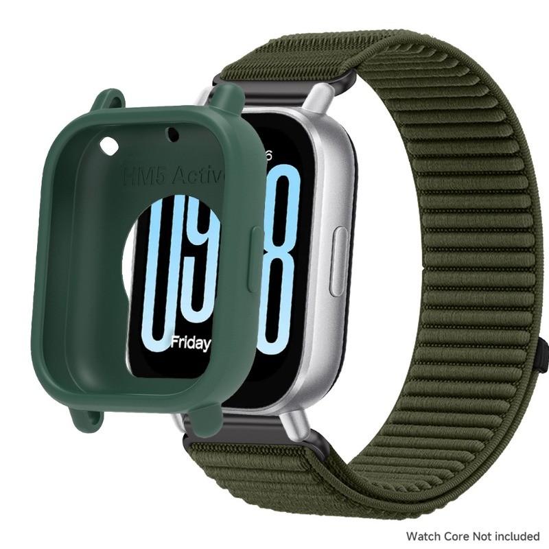 Nylonowy pasek sportowy + etui TPU do Xiaomi Redmi Watch 5 Lite / 5 Active Miękki pasek na nadgarstek Osłona obudowy Akcesoria zamienne