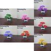 Colorful Welcoming Pine Home Decor Artificial Potted Simulation Bonsai Fake Plants Plastic Flowers