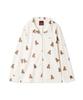 Gelato Pique Valentine Inlaid Heart Bear Print Shirt PWCT251295CRMF