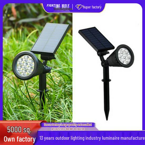 Automatic Solar Garden Lights: Cross-border Outdoor Landscape Lighting with Tungsten Filament for Lawn and Ground Insertion.