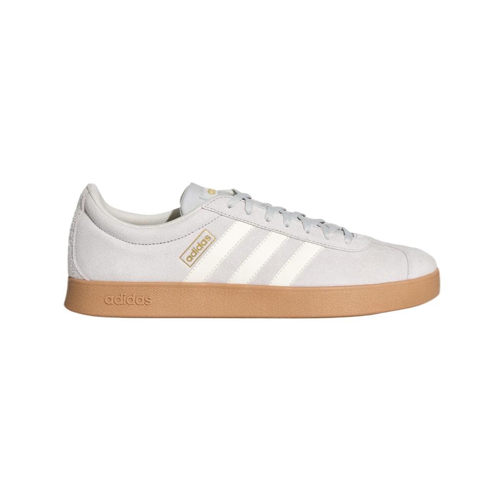 Adidas Vl Court Classic Lace-Up Flat Round Toe Low-Top Training Shoes Unisex sneaker KH5554
