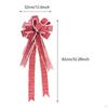 Christmas Tree Topper Bow Decoration Festive Xmas Decor Cute Ornament