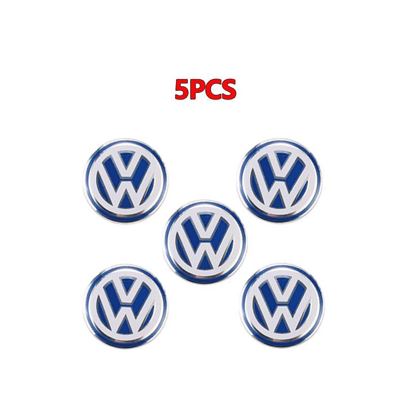 swe3Car Key Stickers Aluminum Emblem Decoration Decal For Volkswagen VW Golf Amarok T5 Phaeton Teramont ID3 Tiguan T-Cross Polo GTI