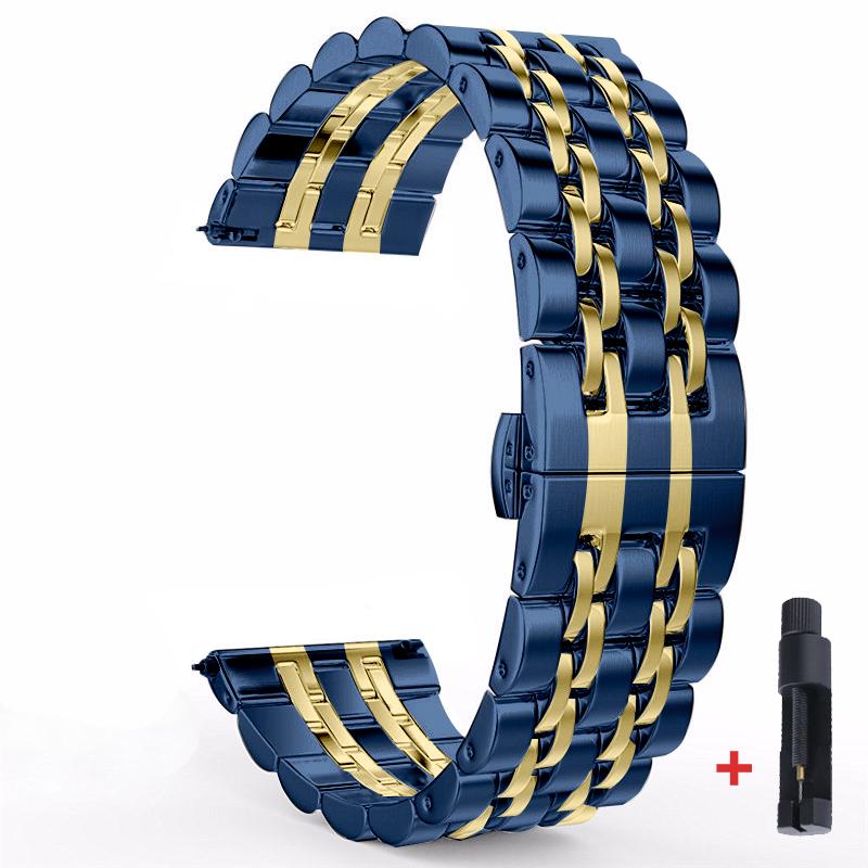 22mm 20mm Band for Samsung Galaxy Watch 3 41 45mm 46mm 42mm Gear S3 Steel Strap Active2 40 44mm Metal Loop for Amazfit BIP 2 GTR