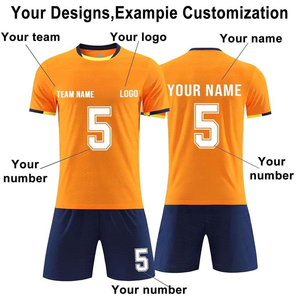 DIY Custom Adult And Children Three-piece Football Uniforms