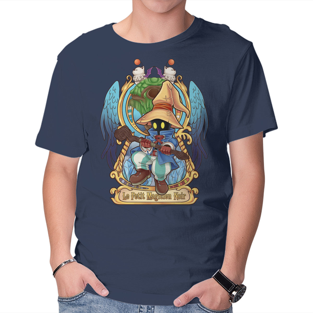 Unisex Crew Neck T-Shirt Le Petit Magicien Noir Graphic Short Sleeve Casual Tee XXXXL