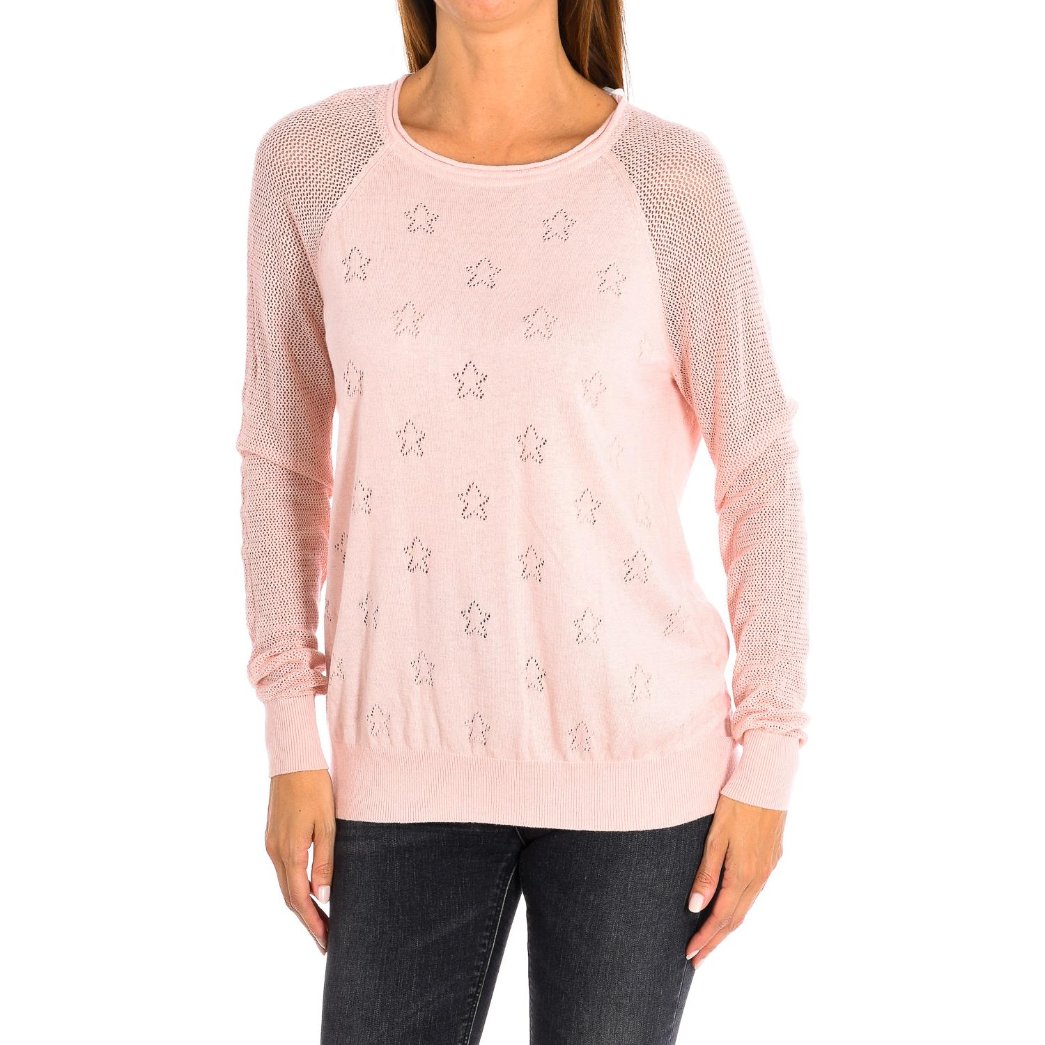 

Women s long-sleeved round neck knitted sweater 8322