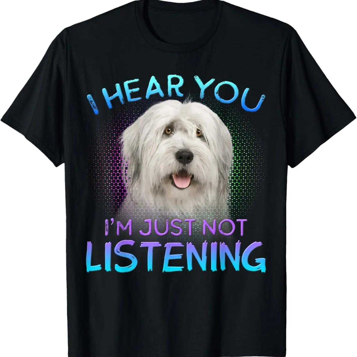 

Old English Sheepdog I hear you not listening T-Shirt S чёрный