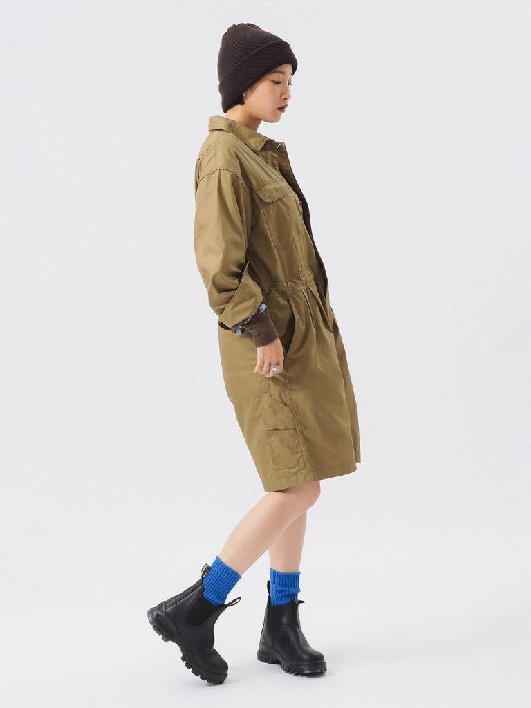 Beams Boy Women's All-in-One Shorts, Beige Free