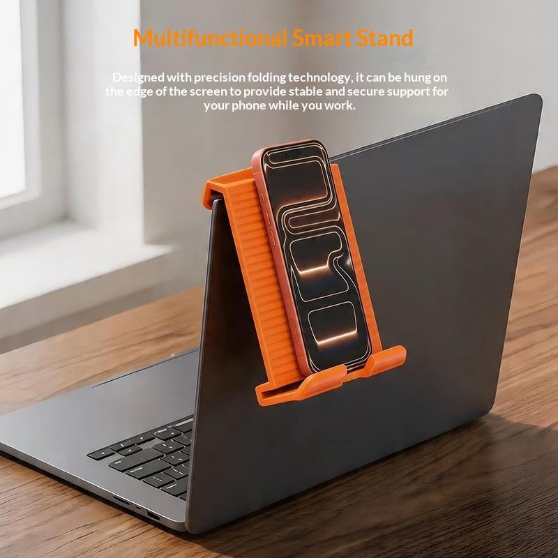 Foldable Silicone Phone Stand Portable Flexible Desktop Holder Compatible with 4-16 Inch Phones Tablets Laptops for Daily Use