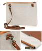 PEANUTS SHICHIENGE Genuine Leather Sacoche Briefcase Shoulder Bag Thin Crossbody Cowhide with Strap Leather SNOOPY Peanuts SHICHIHENGE Shichihenge
