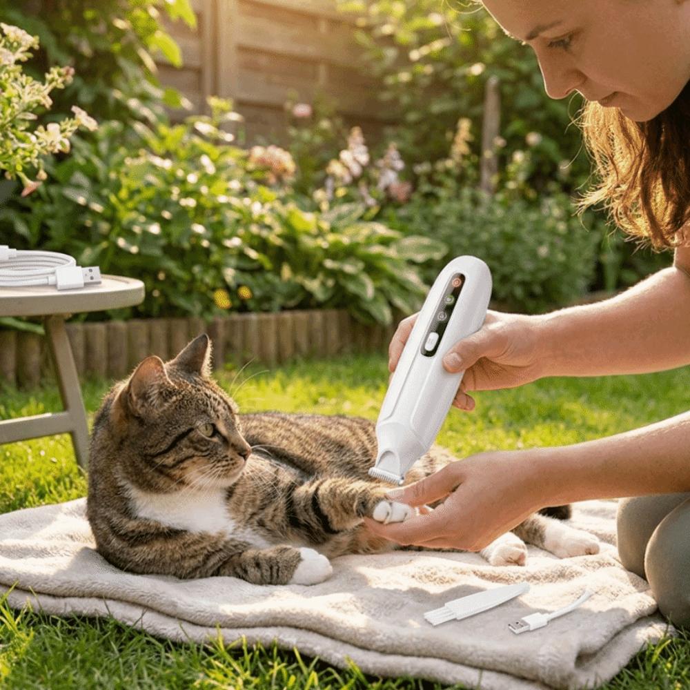 LCD Display Pet Hair Trimmer Rechargeable Electric Dog Clippers Dog Paw Trimmer Paw Trimming