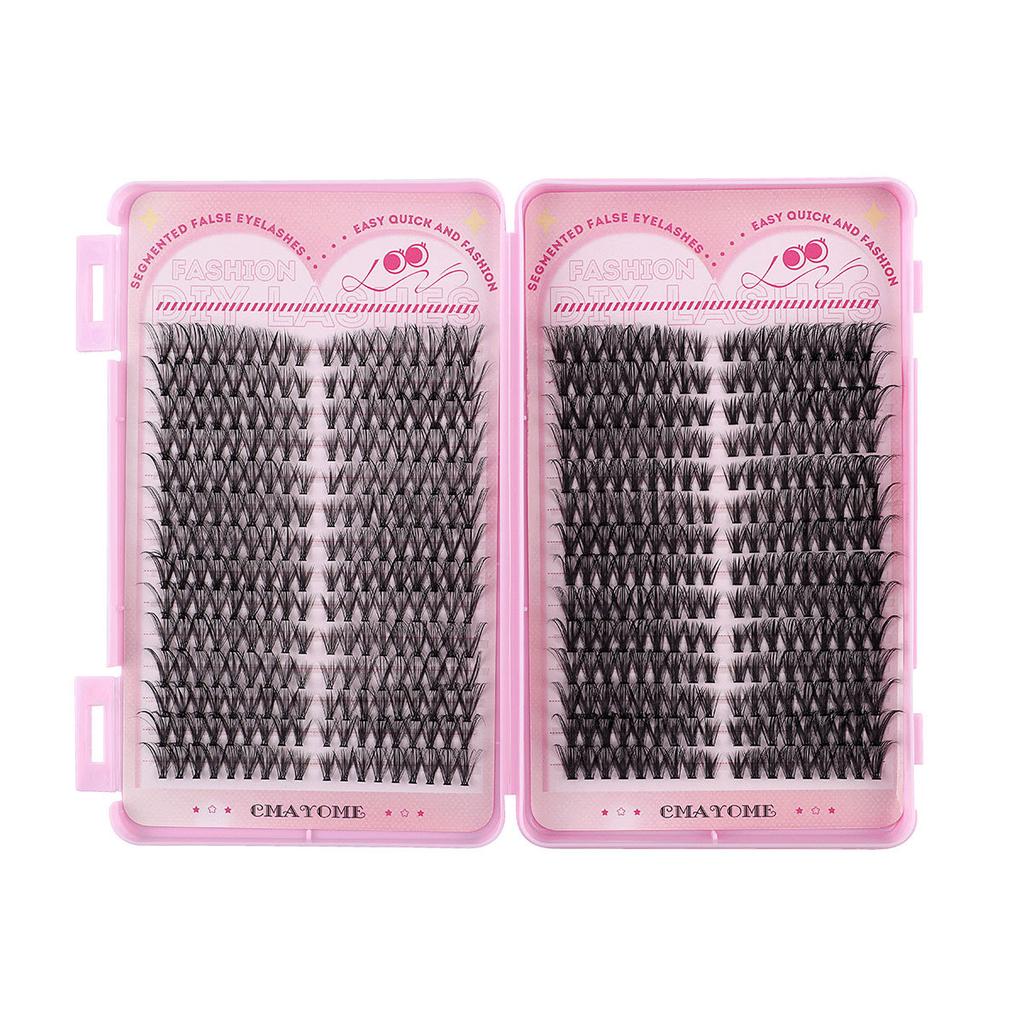 504 Clusters Of Single-Cluster False Eyelashes 8-16Mmdiy Segmented Natural Dense D-Curve Self-Grafting