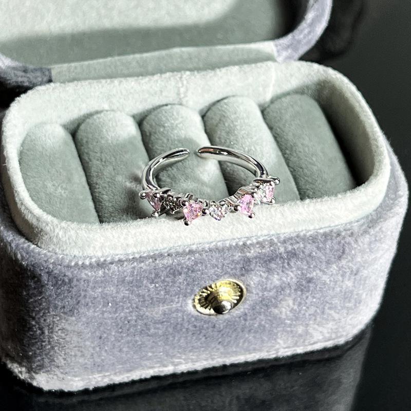 Caibao Series Open Ring Women'S Simple Fashion Niche Design Sweet Cool Light Luxury High-End Accessories