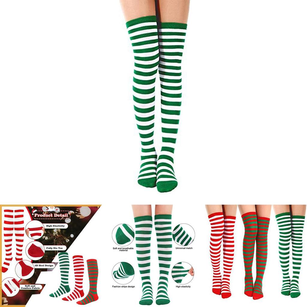 Colourful Polyester-spandex Knee Socks For Kids Women