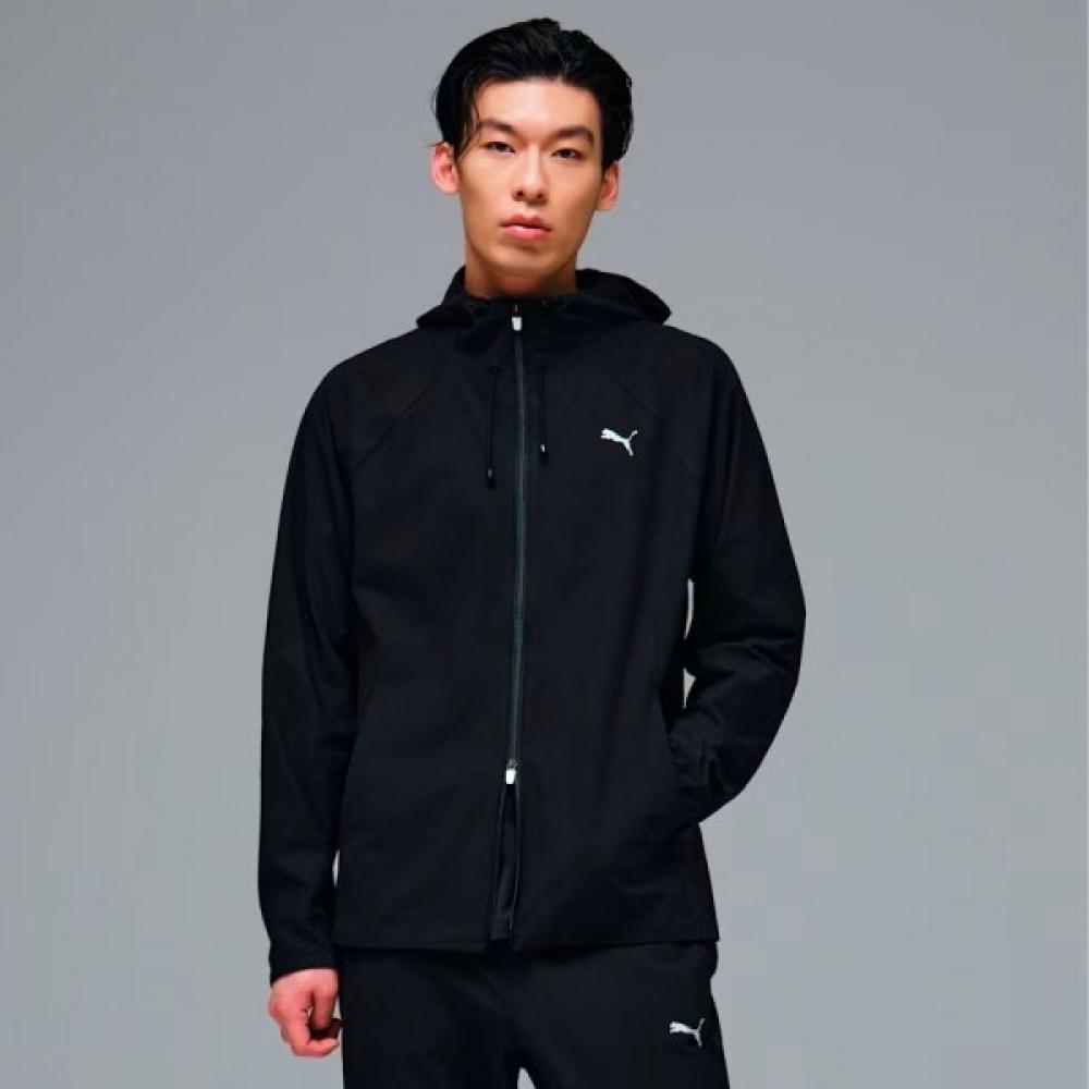 Мужская худи PuMa S Tech Knit Тренировочная куртка M 02 PUMA Black/M(95)