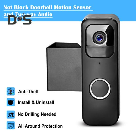 Türklingelhalterung Diebstahlsichere Video-Türklingelkamerahalterung Regenschutzdesign Einfache Installation Türklingelhalterung