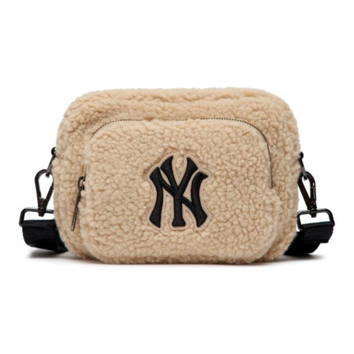 

MLB New York Yankees Logo Polyester Camera Bag Shoulder Crossbody Waist Bag Unisex bags Brown 3ACRS0316-50SAS Coffee
