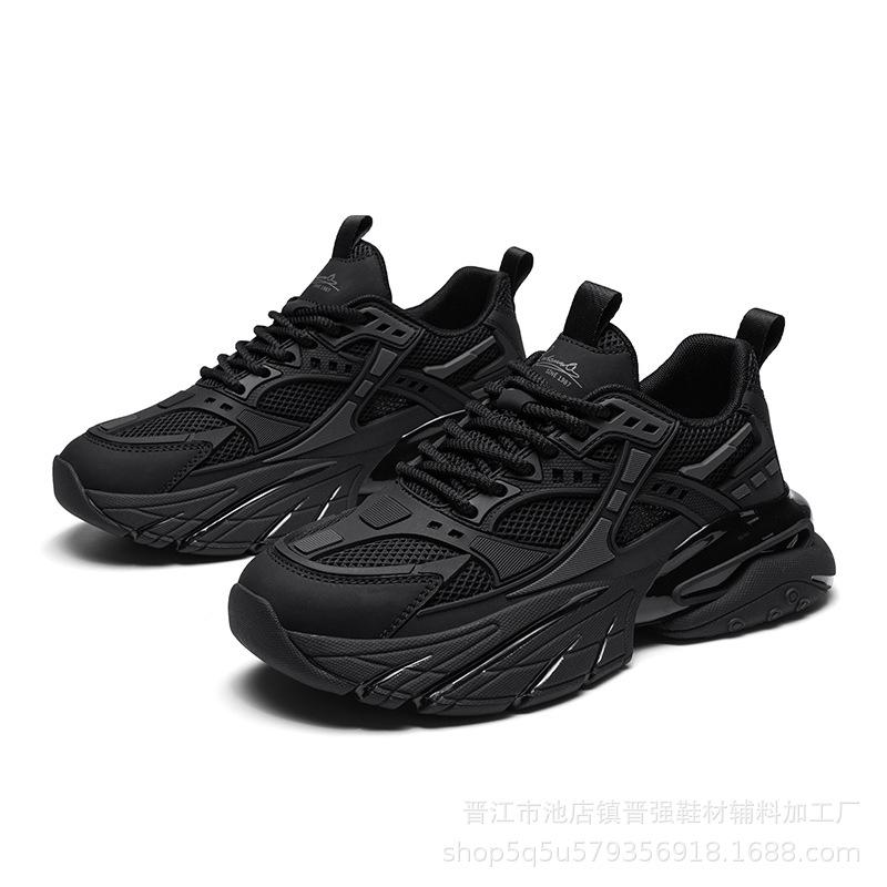 

Чоловіче взуття мода вибух сітка невидиме внутрішнє збільшення висоти зручна платформа повсякденне спортивне взуття Дарт Вейдер тренд татове взуття 44 чорний