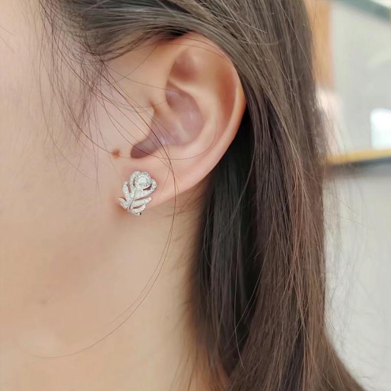 Musla Design Luxury 925 Sterling Silver Angel Earrings for Women High Quality Fashion Brand Jewelry Shiny Design