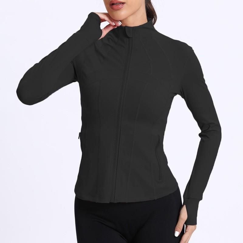 Slim Fit Long Sleeve Yoga Top Women High Stretch Breathable Workout Shirt Running Gym Fitness