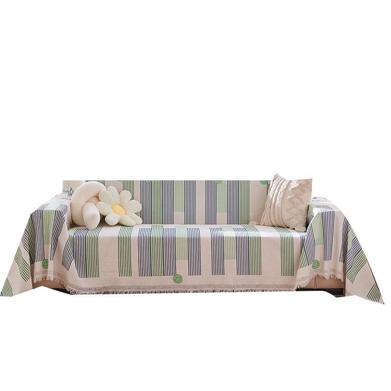 

Чехол для дивана в скандинавском стиле Ins, кремовый стиль, чехол для дивана с защитой от кошачьих царапин, полотенце для дивана, универсальное четырехсезонное универсальное одеяло для дивана, ткань 130*180cm зелёный