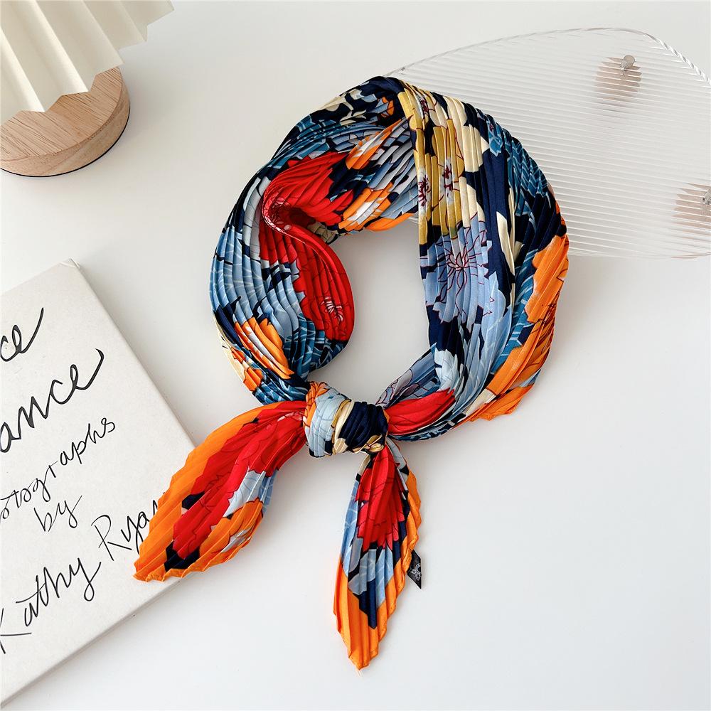 70cm Fold Square Scarf Women Spring Summer Fashion Bandanas Bag Hat Head Hair Shawl Wraps