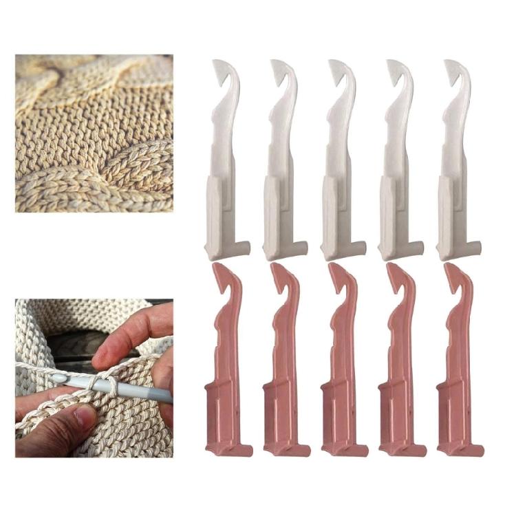 Handheld Circular Knitting Machine With Adjustable Hook Systems Makes Scarves Hat for All Skill Level