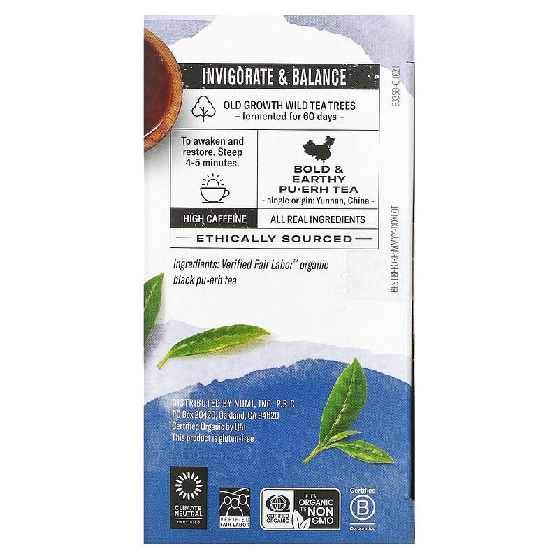 Organic Pu-Erh Tea, Emperor's Pu-Erh, 16 Tea Bags, 1.13 oz (32 g)